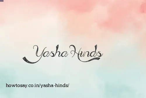 Yasha Hinds