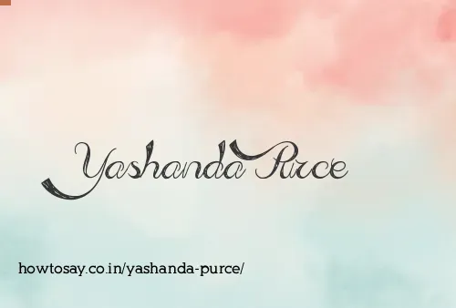 Yashanda Purce