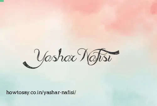 Yashar Nafisi