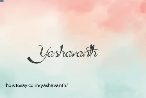 Yashavanth