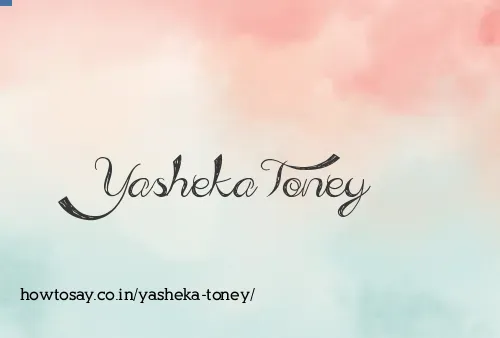 Yasheka Toney
