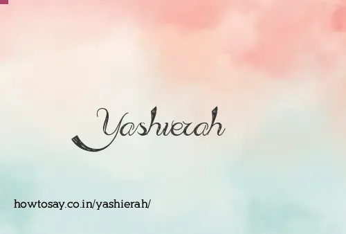 Yashierah