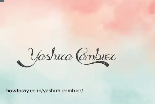 Yashira Cambier