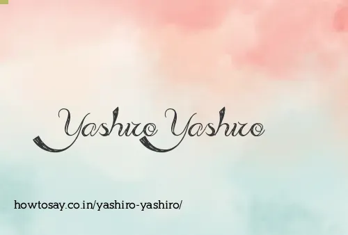 Yashiro Yashiro