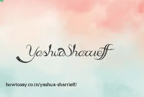 Yashua Sharrieff