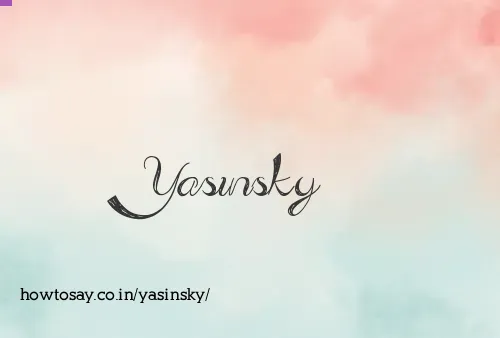 Yasinsky