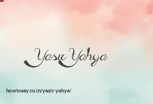 Yasir Yahya