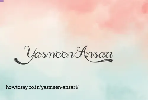 Yasmeen Ansari