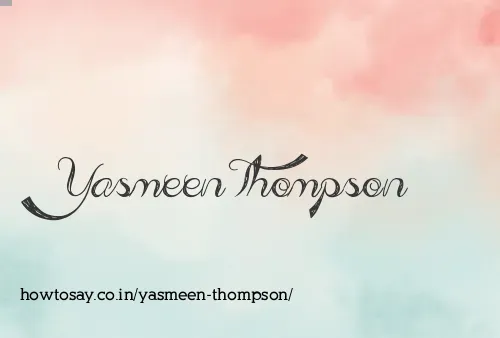 Yasmeen Thompson