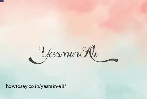 Yasmin Ali