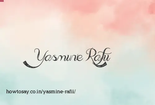 Yasmine Rafii