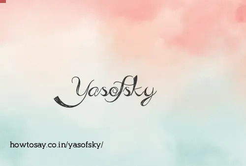 Yasofsky