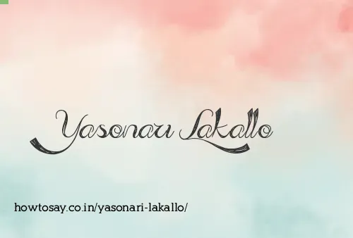 Yasonari Lakallo
