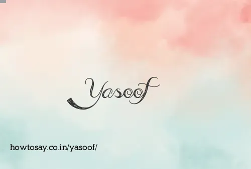 Yasoof