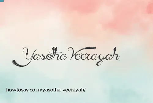 Yasotha Veerayah