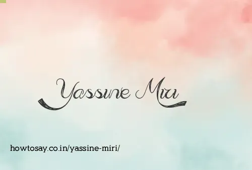 Yassine Miri