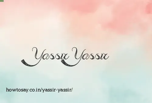 Yassir Yassir