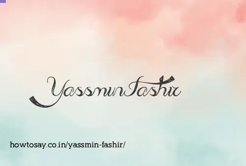 Yassmin Fashir