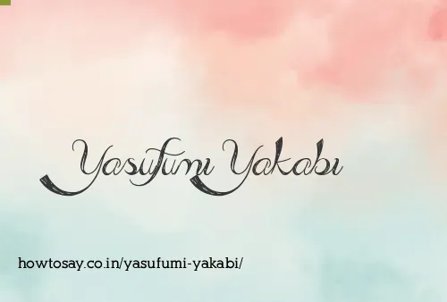 Yasufumi Yakabi