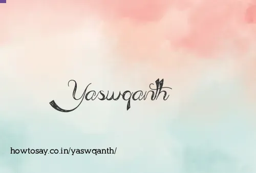 Yaswqanth