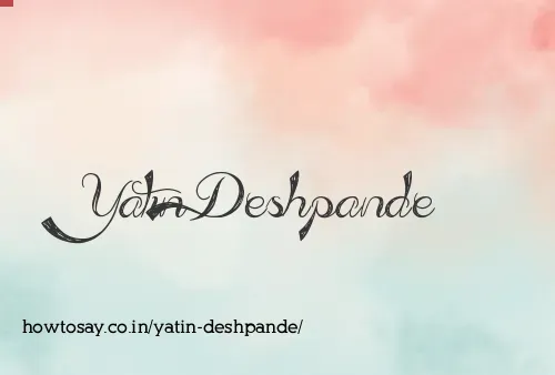 Yatin Deshpande