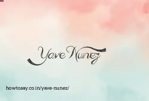 Yave Nunez