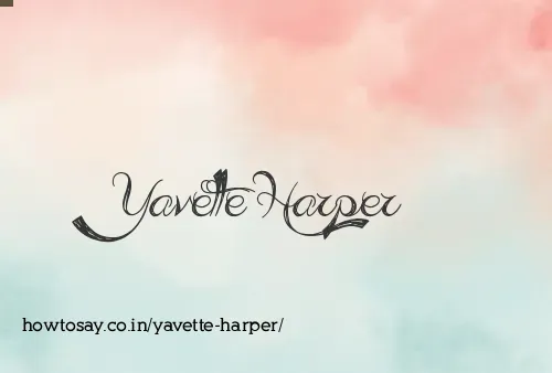 Yavette Harper
