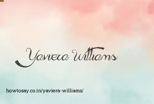 Yaviera Williams