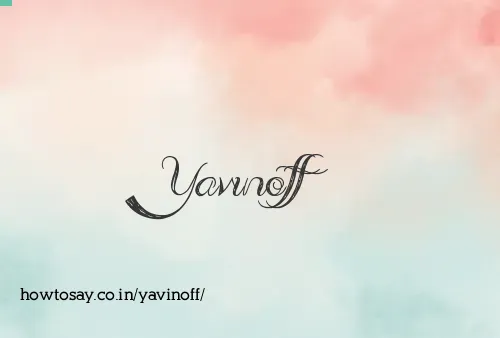 Yavinoff