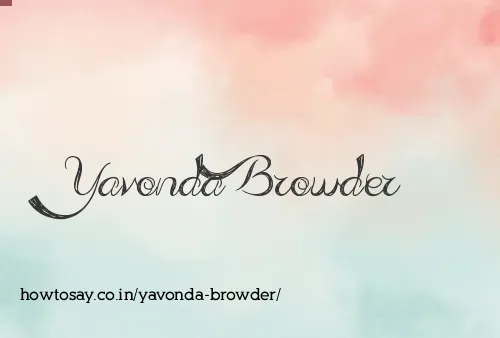 Yavonda Browder