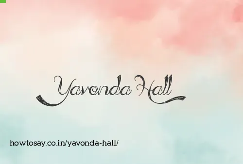 Yavonda Hall