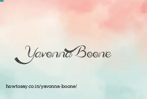 Yavonna Boone