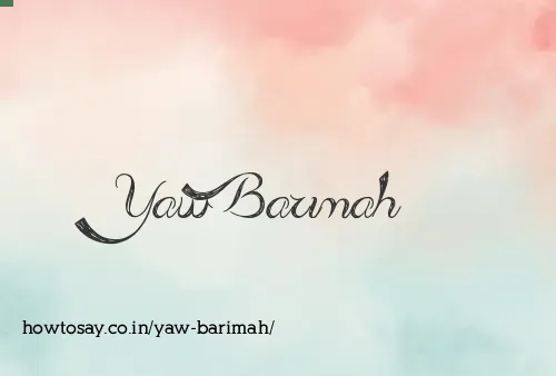 Yaw Barimah