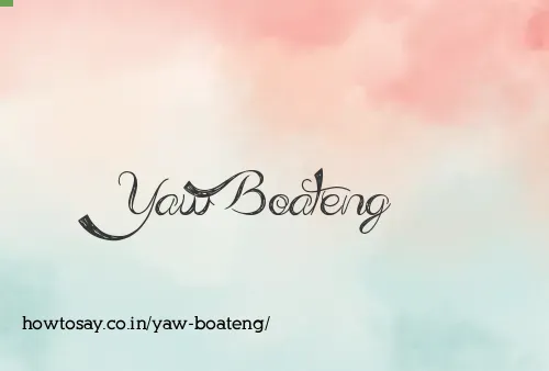 Yaw Boateng