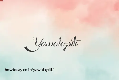 Yawalapiti