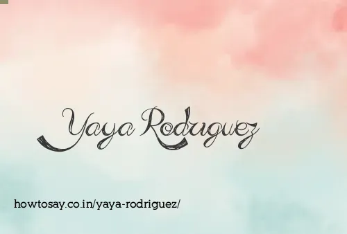 Yaya Rodriguez