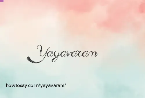 Yayavaram