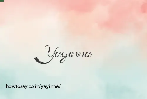 Yayinna
