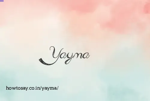 Yayma