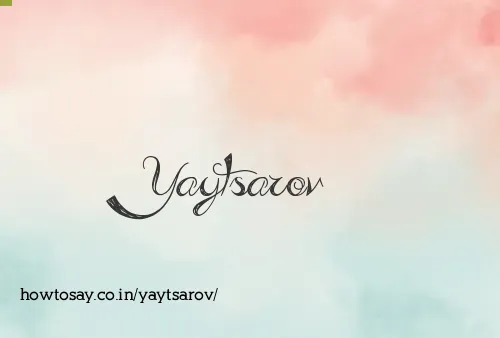 Yaytsarov