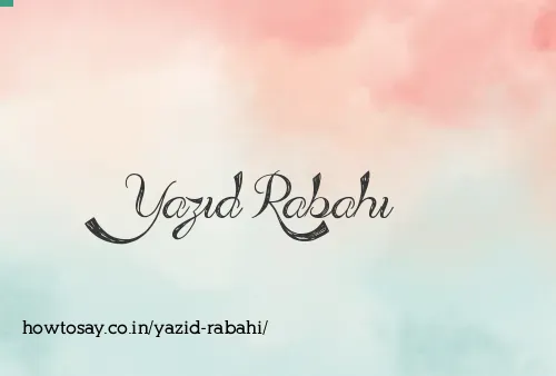 Yazid Rabahi