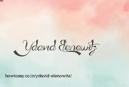 Ydavid Elenowitz