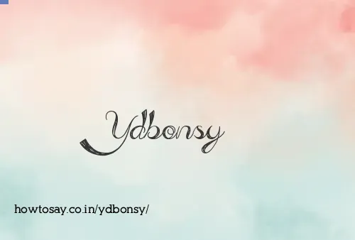 Ydbonsy