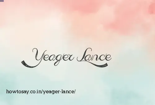 Yeager Lance