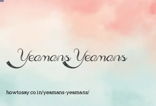 Yeamans Yeamans