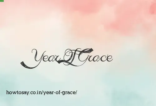 Year Of Grace