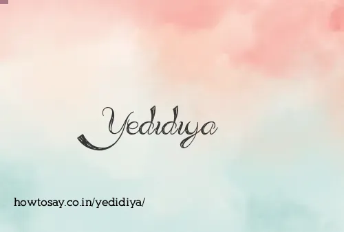 Yedidiya