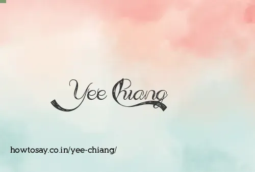 Yee Chiang