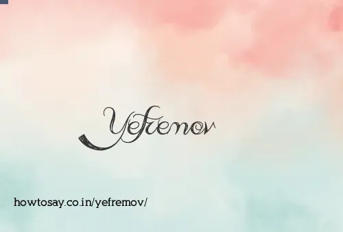 Yefremov