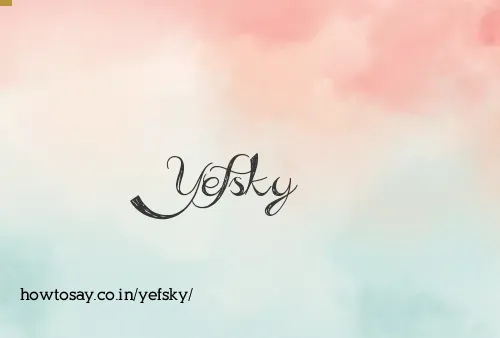 Yefsky